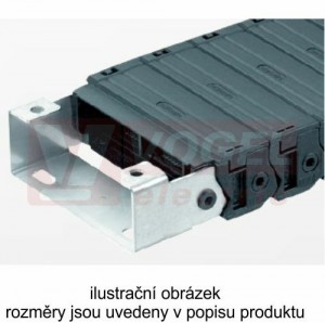 KA25087 C řetězové zakončení (s otvory), pro vnitřní š=87mm, pro řetěz MP 25G, pozink. (MR-025000001600)