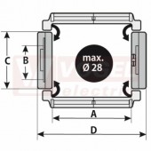 MP 32 RV120 stranový článek rádius 120mm, výška 32/53, plast, s předpětím (MR-032000012000)