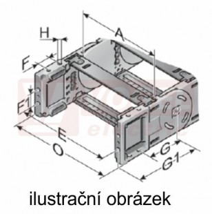 KA 30.1-F PRAVÉ řetězové zakončení (s otvory), vnitřní š=50mm, pro řetěz MP 30.1 (MR-030100005092)