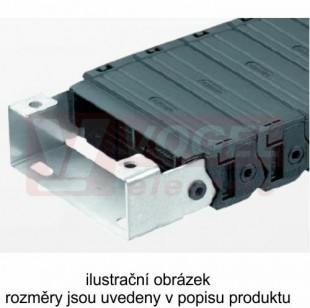 KA25026 C řetězové zakončení (s otvory), pro vnitřní š=26mm, pro řetěz MP 25G, NEREZ (MR-025000003000)