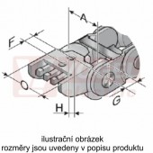 KA20025 řetězové zakončení (s čepy), pro vnitřní š=25mm, plast, pro řetěz MP 20 (MR-020200005300)