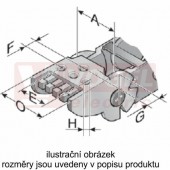KA20038 řetězové zakončení (s otvory), pro vnitřní š=38mm, plast, pro řetěz MP 20 (MR-020200005400)
