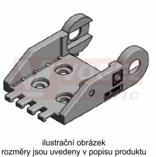 KA/Z 18.4 025 řetězové zakončení (s otvory), pro vnitřní š=25mm, plast, pro řetěz MP 18.4 (MR-018400005200)