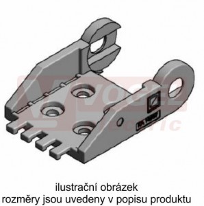 KA/Z 18.4 025 řetězové zakončení (s otvory), pro vnitřní š=25mm, plast, pro řetěz MP 18.4 (MR-018400005200)