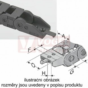 KA10.1 015/ESD řetězové zakončení (s otvory), pro vnitřní š=15mm, plast, pro řetěz MP 10.1, barva šedivá, ESD=pro prostředí s nebezpečím výbuchu (MR-010100005470)