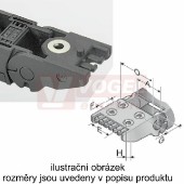 KA/Z 18.1 037/ESD řetězové zakončení(s otvory), pro vnitřní š=37mm, plast, pro řetěz MP 18.1, MP 18.2, barva šedivá, ESD=pro prostředí s nebezpečím výbuchu (MR-018100005470)