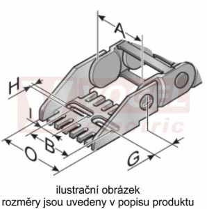 KA/Z 3006 řetězové zakončení (s otvory), pro vnitřní š=125mm, plast, pro řetěz MP 3000 (MR-030000009300)