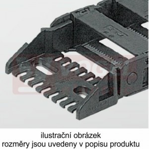 KA/Z 3006 řetězové zakončení (s čepy), pro vnitřní š=125mm, plast, pro řetěz MP 3000 (MR-030000009400)