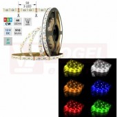 LED pásek SMD5050 RGB + CW, 60LED/m, 19,2W/m, 910lm/m, IP20, DC 12V, 12mm, 5m (123.634.60.0)