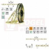 LED pásek SMD3528SF, 180LED/m, 14,4W/m, 1465lm/m, IP20, DC 24V, 10mm, 5m, potraviny - mořské plody (125.002.60.0)