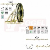 LED pásek SMD3528F, 180LED/m, 14,4W/m, 1400lm/m, IP20, DC 24V, 10mm, 5m, potraviny - ovoce (125.006.60.0)