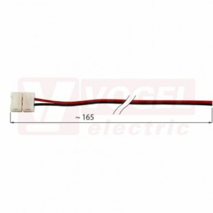 Připojovací konektor jednobarevných LED pásků šíře 8 mm, 2 piny, pro 120x3528 (112.003.21.3)