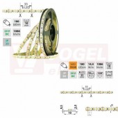 LED pásek SMD3528M, 180LED/m, 14,4W/m, 1086lm/m, IP20, DC 24V, 10mm, 5m, potraviny - uzeniny (125.005.60.0)