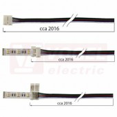 Připojovací konektor RGBW LED pásků šíře 12 mm, 5 pinů, délka 2 metry, 20AWG (112.004.21.6)