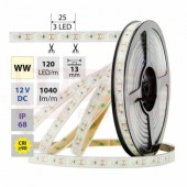 LED pásek SMD2835 WW, 120LED/m, 14W/m, 1040lm/m, IP68, DC 12V, 13mm, 5m (121.369.60.0)