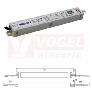 Zdroj napájecí 230V/24VDC  1,67A (40W) IP67, hliníkové provedení (732.037.45.1)