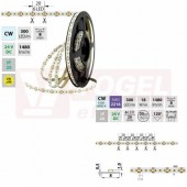 LED pásek SMD2216 CW, 300LED/m, 18W/m, 1480lm/m, IP20, DC 24V, 8mm, 30m (126.738.60.1)