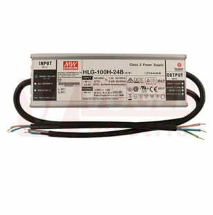 Zdroj napájecí 230V/24VDC  4,3A (100W) IP67, řízení stmívání 1-10V a PWM , hliníkové provedení provedení, záruka 2 roky, švh 220x68x39mm, vývody délka 200mm (732.215.58.1)