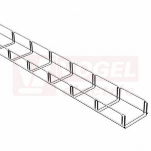 Žlab drátěný 100x 50 MERKUR 2 100/50 "A2" nerez AISI 304L - vzdálenost podpěr cca 1,9 m (ARK - 231124)