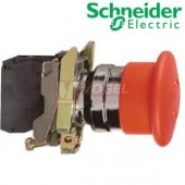 XB4BS8445 Ovládač "Nouzového zastavení" s hřib.knoflíkem, kontakty 1Z+1V - rudá