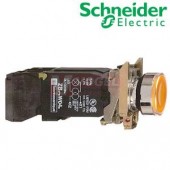 XB4BW3565 Ovládač stiskací prosvětlený, lícující, 1 Z + 1 V, 250V, oranžový