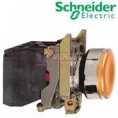 XB4BW35G5 Ovládač stiskací prosvětlený, lícující, 1 Z + 1 V, s integrovanou LED 110...120V, oranžový
