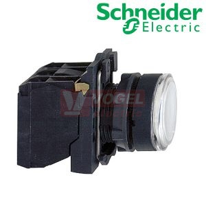 XB5AW3165 Ovládač stiskací prosvětlený, lícující, 1 Z + 1 V, 250V - bílý