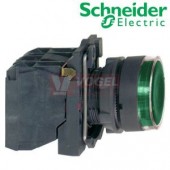 XB5AW33G5 Ovládač stiskací prosvětlený, lícující, 1 Z + 1 V, 110..120V - zelený