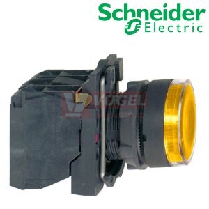 XB5AW35G5 Ovládač stiskací prosvětlený, lícující, 1 Z + 1 V, 110..120V - oranžový