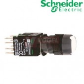 XB6AA15B Ovládač stiskací, lícující s návratem, 1 Z + 1 V - bílý