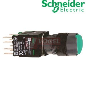 XB6AA35B Ovládač stiskací, lícující s návratem, 1 Z + 1 V - zelený