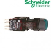 XB6AF3B5B Ovládač stiskací prosvětlený lícující s aretací, 1 Z + 1 V - zelený, LED 12…..24V