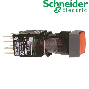 XB6CA45B Ovládač stiskací, lícující s návratem, 1 Z + 1 V - rudý