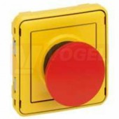 69547 PLEXO IP55 Nouzové STOP tlačítko, 3A/250V, žluto/červené provedení, 1x NC, IP55