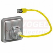 69581 PLEXO IP55 adaptér, 2 moduly, pro přístoje Mosaic, pro zásuvky RJ45