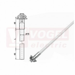 ITV 43 Izolační tyč oddáleného hromosvodu FeZn pro vodič 430mm (VP105)