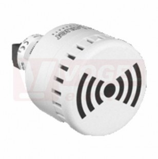 ESM - panelová piezo houkačka, průměr 45mm, 12-24 V AC/DC, adj. 85-100dB, 2-tóny (trvalý/přerušovaný), šedá barva, IP65, montáž do otvoru pr.22mm (813100405)