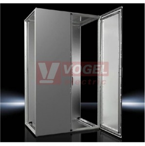 VX8451.000 skříň pro řadovou montáž VX25, švh 1200x2000x600mm, 2-dv., s mont. deskou, nerez ocel 1.4301, IP55, RAL7035