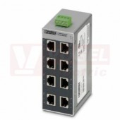 FL SWITCH SFN 8TX-24VAC Přepínač Ethernet, 8 portů TP-RJ45, automatická detekce přenosové rychlosti 10/100 MBit/s (RJ45), funkce Autocrossing (2891020)