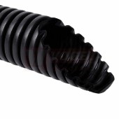 Chránička  25 2325/LPE-1 F1.DU, 320N/5cm, 18,3/25,0mm, protah. drátek, černá, RAL9005, PE, -25 až -90°C