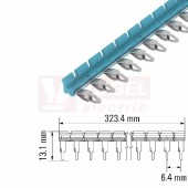 TCC 6,4/51 BL hřeben propojovací modrý, rozteč 6,4mm, 51 propojek (2556450000)