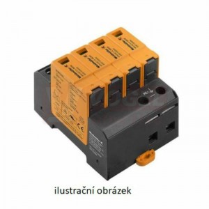 VPU AC II 4 350/50 přepěťová ochrana typ 1+3 (L1-L2-L3-N/PE), I imp 20kA/50kA (8/20µs), Uc 350V, bez dálk.signalizace (2591120000)