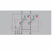 VPU AC II 2 R 750/35 přepěťová ochrana typ 1+3 (L1-N/PE), I imp 20kA/35kA (8/20µs), Uc 750V, s dálk.signalizací (2591310000)