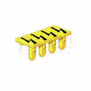 AAM 1.5 YE FLASH štítek s bleskem 6,2x3,5mm, barva žlutá,  (2635520000)
