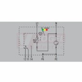 VPU AC II 1+1 R 300/50 Y přepěťová ochrana typ 1+3 (L1-N(PE)), I imp 20kA/65kA (8/20µs), Uc 300V, s dálk.signalizací (2639340000)