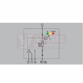 VPU AC II 1 R 300/50 Y přepěťová ochrana typ 1+3 (L1-PE(N)), I imp 20kA/65kA (8/20µs), Uc 300V, s dálk.signalizací (2639350000)