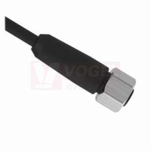 MQDC-WDSS-0415 konektor M12/4pin/přímý, zásuvka, kabel PVC černý délka 5m, IP69K (3084917)