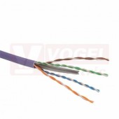 UTP kabel Cat.6  4x2x0,5 drát CAT.6 U/UTP PVC SOL, fialový pro vnitřní použití (Belden 7965ENH.03A305)