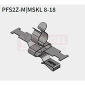 PFSZ-M/MSKL 8-18 stínící spona s dvojitou patkou na sběrný pásek, rozměr 59x20x35,3mm (37632.150)