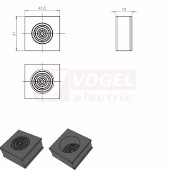 KT-SC průchodková vložka velká, membránová RAL7035, rozsah upínání 1x 5-28mm, IP54  (41485)